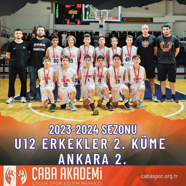 2023-2024 SEZONU · U12 ERKEKLER 2. KÜME ANKARA 2.