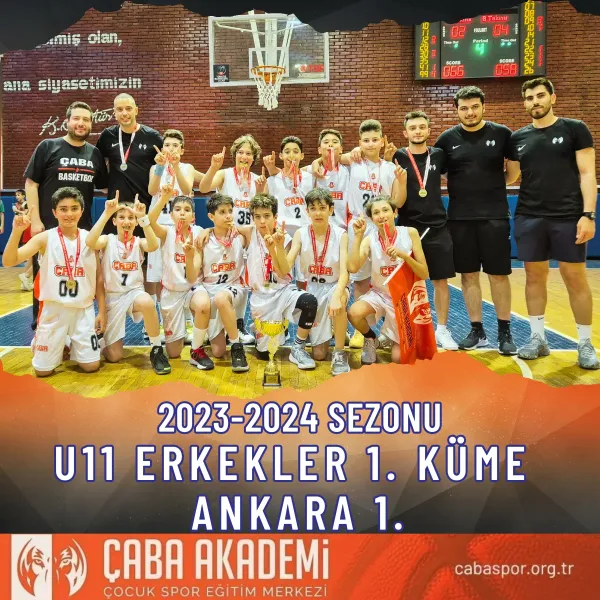 2023-2024 SEZONU · U11 ERKEKLER 1. KÜME ANKARA 1.