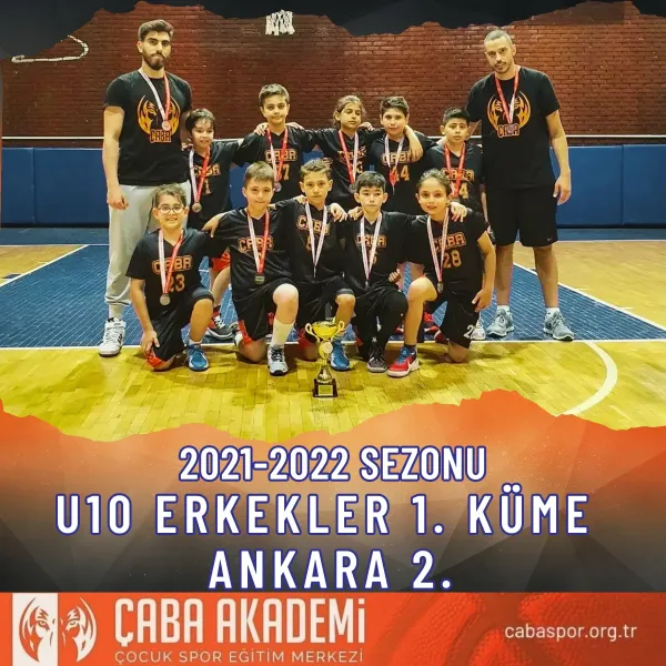 2021-2022 SEZONU · U10 ERKEKLER 1. KÜME ANKARA 2.