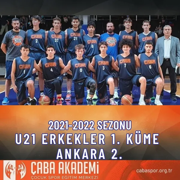 2021-2022 SEZONU · U21 ERKEKLER 1. KÜME ANKARA 2.