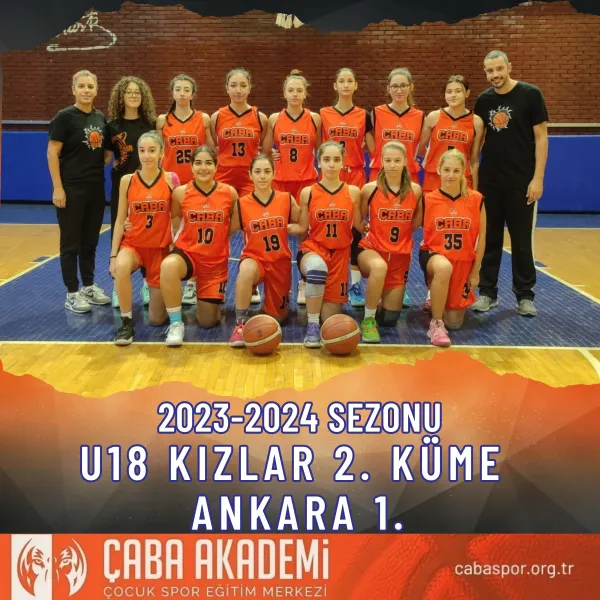2023-2024 SEZONU · U18 KIZLAR 2. KÜME ANKARA 1.