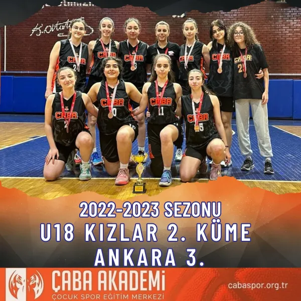 2022-2023 SEZONU · U18 KIZLAR 2. KÜME ANKARA 3.
