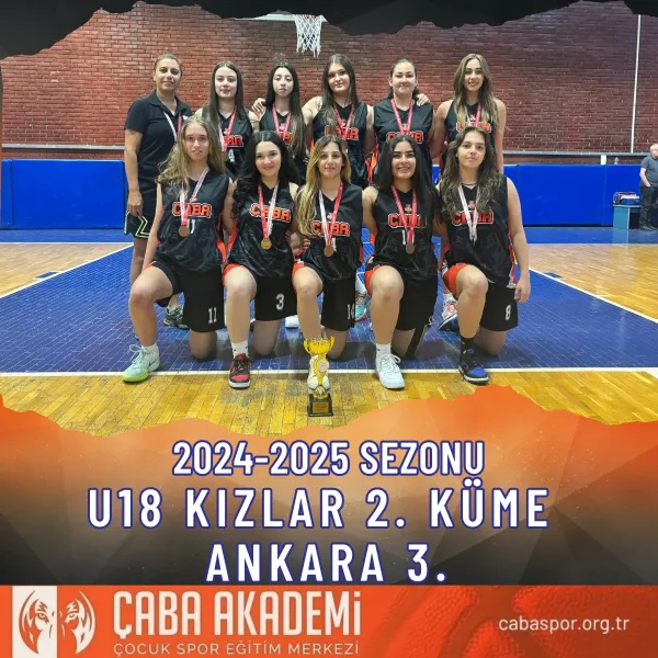 2024-2025 SEZONU · U18 KIZLAR 2. KÜME ANKARA 3.