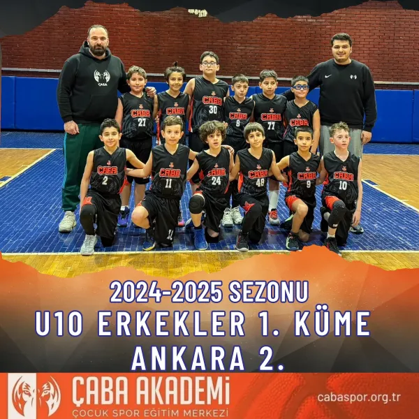 2024-2025 SEZONU · U10 ERKEKLER 1. KÜME ANKARA 2.