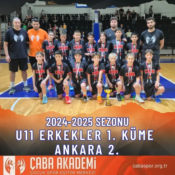 2024-2025 SEZONU · U11 ERKEKLER 1. KÜME ANKARA 2.