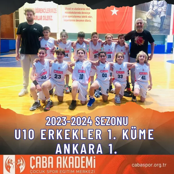 2023-2024 SEZONU · U10 ERKEKLER 1. KÜME ANKARA 1.