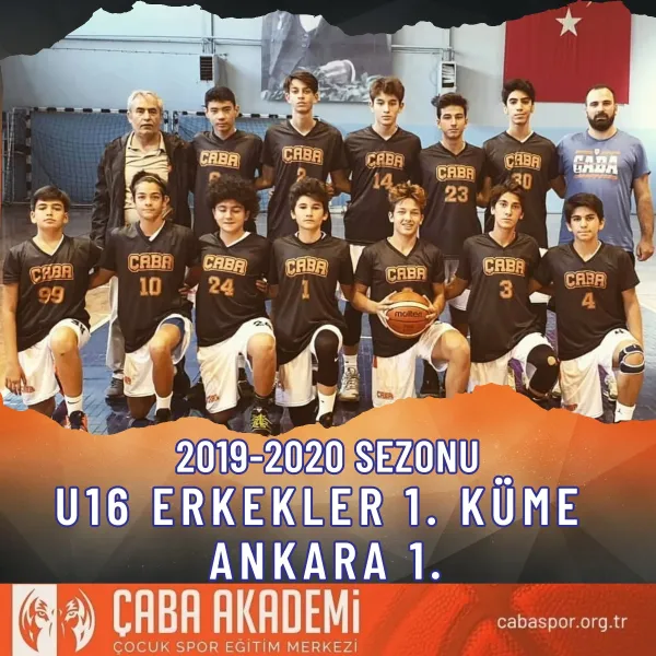 2019-2020 SEZONU · U16 ERKEKLER 1. KÜME ANKARA 1.