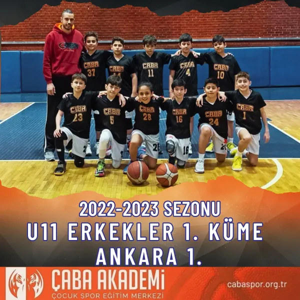 2022-2023 SEZONU · U11 ERKEKLER 1. KÜME ANKARA 1.